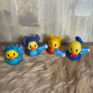 Disney Character Rubber Ducks Set of 4 New, Unused